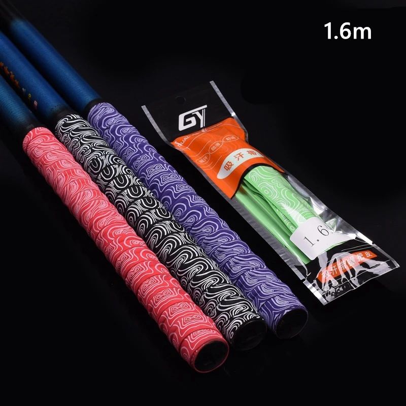 6 Colors Anti-slip Sport Fishing Rod Grip DIY Tennis Overgrips Badminton Racket Glue