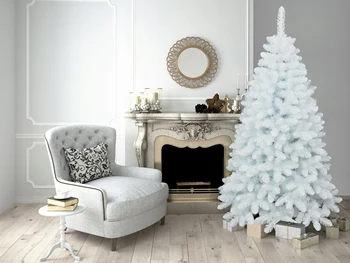 

Fir artificial white with pine cones. Christmas tree artificial white pine. 60cm-210cm.