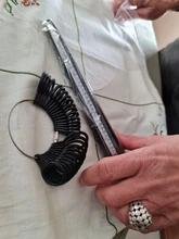 Anillo de dedo de medición profesional, palo medidor oficial británico/americano para joyería DIY, conjunto de herramientas de medición