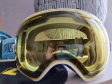 GOG-lente magnética 201 para esquí, gafas esféricas de esquí nocturno, color amarillo