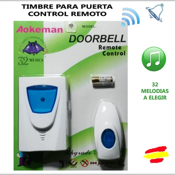 

Doorbell wireless door to BATTERIES reach 100 meters 32 MELODIAS to choose