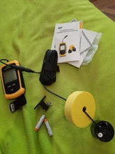 El Envío Gratuito! FFC1108-1 Venta Caliente de Alarma 100 M Portable Sonar LCD Buscador de Buscadores de Los Pescados señuelo de la Pesca de Pesca Ecosonda
