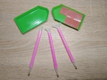 Multi-función de herramientas de pintura de manualidades de diamantes Kits punto de pintura de bordado accesorios punto perforadora adhesiva pluma conjunto de herramientas