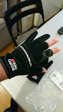 ABU Garcia-guantes de pesca de cuero de alta calidad, cómodos, antideslizantes, para pesca al aire libre, 1 par