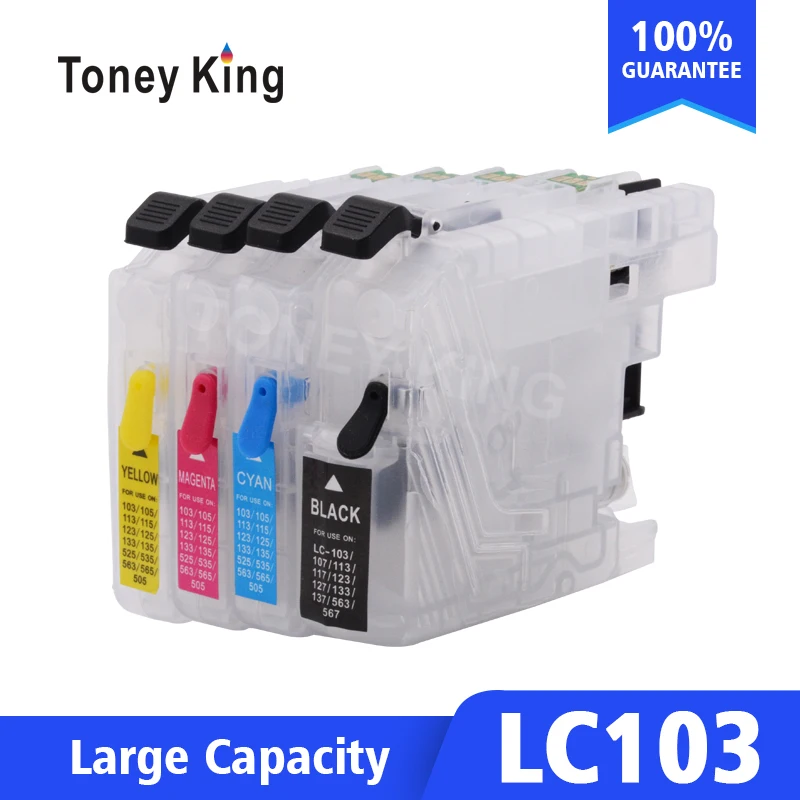 Toney universal (король перезаправляемый картридж LC103 XL для Brother LC 103 101 105 107 109 MFC J6520DW J6720DW