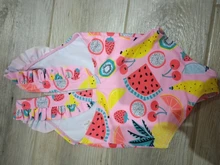 Ropa de baño de playa para bebés, bañador de sandía, traje de baño, bikini de verano de una sola pieza