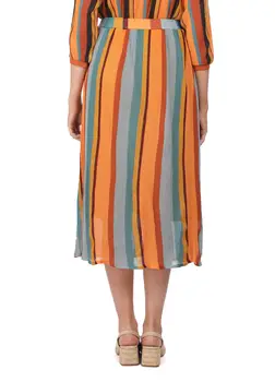 

Markapia Vertical Striped Skirt