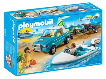 

Playmobil 6864 Pick Up with toy boat