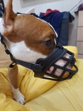 Mascarilla antiladridos para perros, máscara de silicona para evitar morder, con ventilación