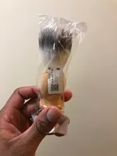 1PC profesional de los hombres brocha de afeitar con mango de madera de Nylon puro para hombres de limpieza de máscara cosméticos herramienta