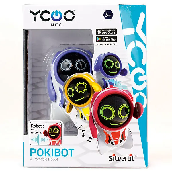 Интерактивный робот Silverit Yxoo "Покибот", фиолетовый
