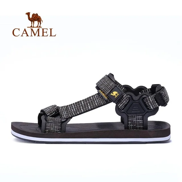 CAMEL унисекс треккинговые летние сандалии уличные пляжные повседневные мужские и женские нескользящие Пешие прогулки Рыбалка стабильность плед - Цвет: 357Brown Male