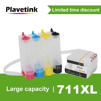 

Plavetink For HP 711 XL CISS Ink Tank System For HP Designjet T120 24 T120 610 T520 24 T520 Printer With Reset Chip