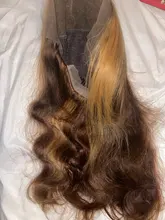 Cynosure #4/27 resaltar encaje de colores frente pelucas de cabello humano para las mujeres negras 13x4 peruano cuerpo onda de encaje peluca Frontal