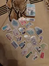 Lote de 46 unidades de pegatinas de papel para diario con bonitos animales Kawaii, pegatinas de papelería para diario Diy para Scrapbooking