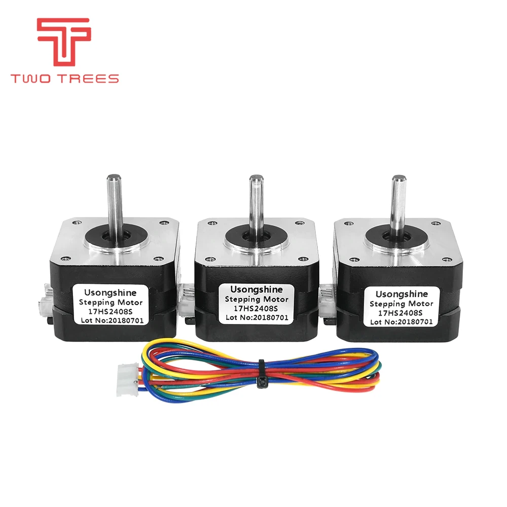 3 шт./лот Nema 17HS2408 S 17HS2408S 4 свинцовый 17 шаговый двигатель 42 BYGH 0.6A CE ROSH iso лазер с ЧПУ и