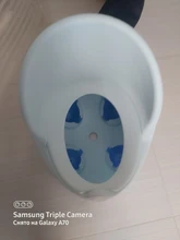 Orinal portátil para bebé, asiento de inodoro, tazón, olla bonita, sartén de entrenamiento de plástico para niño y niña, inodoro con respaldo cómodo