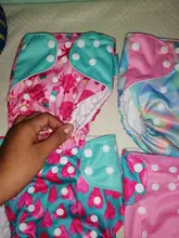 Happyflute 4 unids/set lavable ecológico tela cubierta de pañal ajustable reutilizable de tela pañales pañal de tela de fit 3-15kg bebé