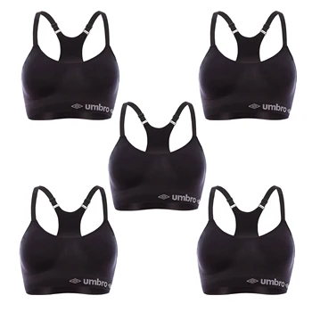 

UMBRO pack of 5 women's sports bras in variety of colors