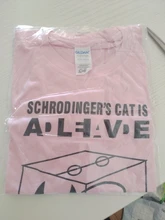 Camiseta de algodón para hombre, camisa de manga corta con estampado de gato Schrodinger, informal, The Big Bang Theory, Verano 2017, #247