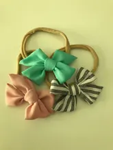 3 unids/lote lindo bebé diadema chica Nylon bandas para la cabeza turbante diademas para recién nacidos cintas para niños bebé accesorios para el pelo