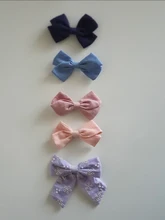 Pinzas para el pelo para niña pequeña, accesorios para el cabello de algodón, lazos para el pelo, horquilla, broche de princesa, 23 colores