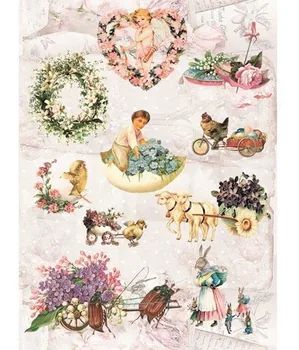 

Rice paper for Decoupage "craft Premier", A3, 25 g/m, "Easter preparation"
