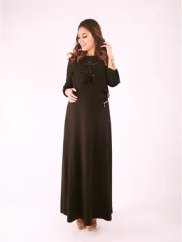 

Pregnant Chiffon Cepken Zipper Dress