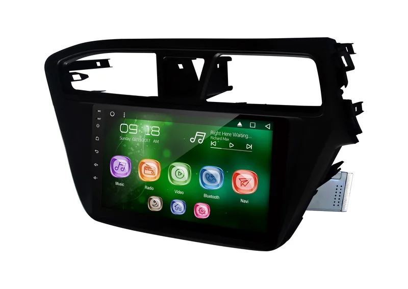 Best Allways 9" IPS Screen Android 9.0 Octa-core Ram 2GB Rom 32GB Car Multimedia for Hyundai I20 (RHD) 2012- with 2.5D Touch screen 2