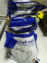 Mascarilla facial FFP2 KN95, máscara de color gris y blanco, 100 unidades