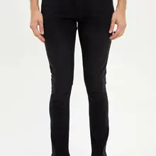 Дефакто Модные мужские черные эластичные мужские джинсы, хлопковые джинсовые штаны, свободные брюки, новая мужская одежда, новинка-L6691AZ19AU