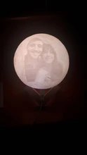 Moon-Lamp Night-Light Gift Custom Girlfriend Photo/text Rechargeable Dropship Kids Personalized