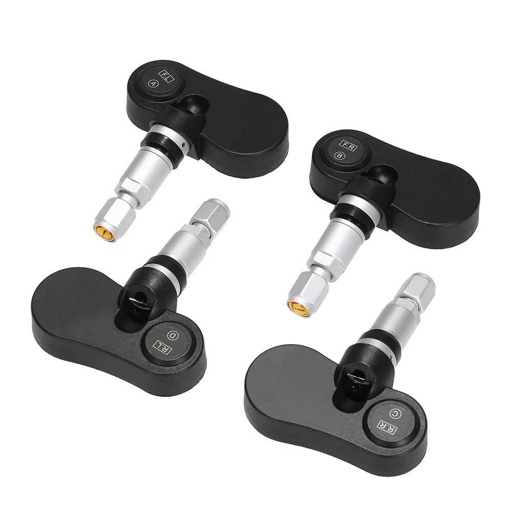 TPMS система контроля давления в шинах Беспроводная в реальном времени солнечная энергия жк-дисплей 4 внешних датчика функция сигнализации