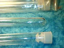 Tubos de prueba de plástico, viales, recipiente de muestra, con tapa, para oficina, escuela, suministros de Química, 15x150mm, 10 Uds.