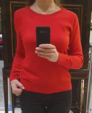 Alta calidad puro colores primavera Otoño Invierno estilo europeo de moda de las mujeres Pullovers de punto, de lana de Cachemira suéter de mujer de gran tamaño