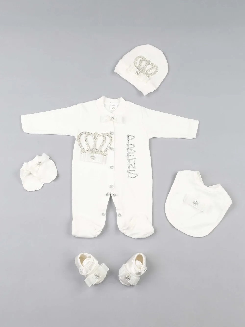 Baby Clothing Set for girl Newborn Baby Rompers Girls Boys Clothes 5 pcs Set Male King Girls Queen Babies Overalls Clothing Cute Newborn Jumpsuit Toddler baby clothes in sets	