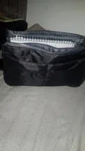 Bolso para cosméticos para mujer, bolsa de maquillaje con doble cremallera, Kit de aseo grande de nailon, organizador de viaje, bolso de mano, monedero