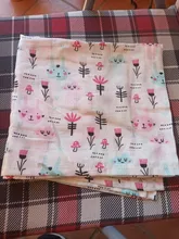 Manta de muselina de 2 capas para recién nacido, manta de gasa de bambú para bebé, 120cm x 110cm