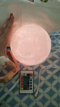 Night-Light Moon-Lamp Gift Photo-Customized 3d-Printing Rechargeable Personality 