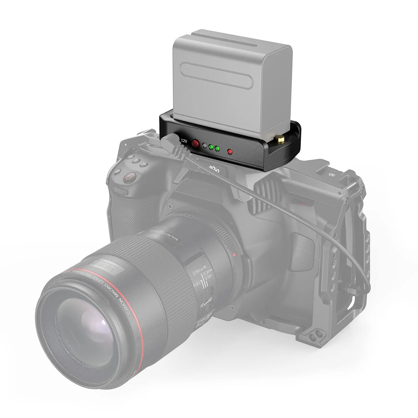 edição profissional da placa de adaptador da bateria do smallrig para câmera do bmpcc de sony câmeras mirrorless