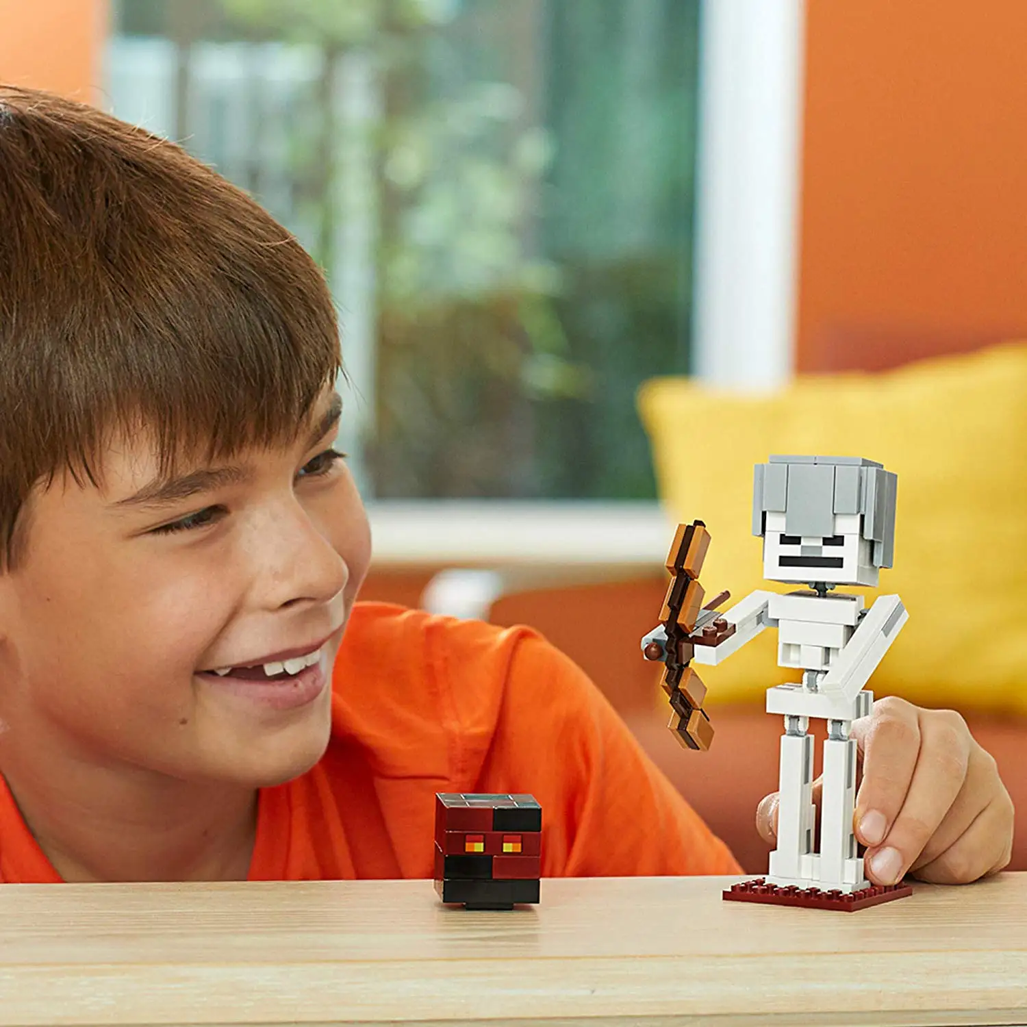 Конструктор LEGO Minecraft Скелет с кубом магмы 21150|Блочные конструкторы| |
