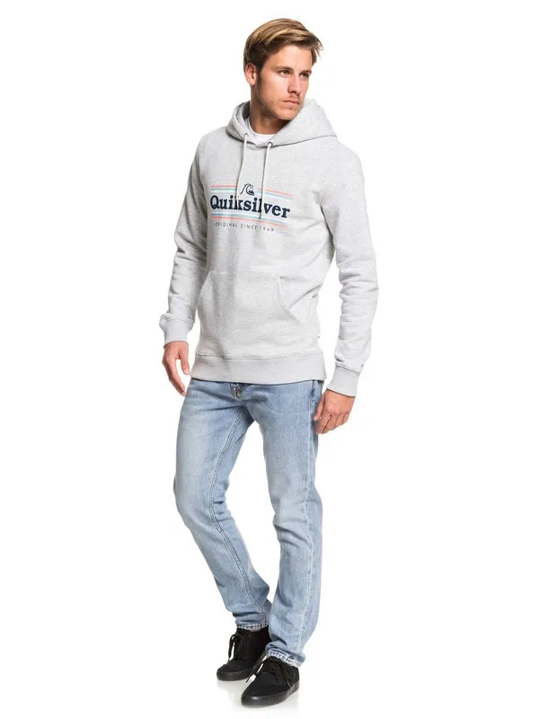 Толстовка с капюшоном Quiksilver Get Buzzy серого цвета