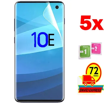 

5x Protector It is Screen Sheet Film for for Samsung GALAXY S10E (NOT It is TEMPERED GLASS GLASS)