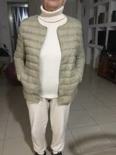 White Coat Jackets Lightweight Ultra-Light Pink Womens Short Warm Thin Large-Size