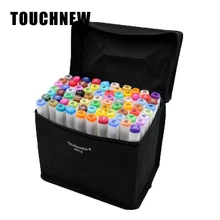 Touchfive спиртовые маркеры двойной кончик кисти 24 30 40 60 80 168 цветов художественный маркер ручка манга Эскиз Рисование товары для рукоделия для художника