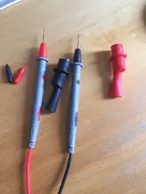 Sonda multímetro Digital de silicona suave, cable de aguja de punta Universal, con clip de cocodrilo para multímetro LED, 1 par