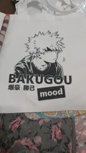 Boku No Anime mi héroe Academia Bakugou Katsuki gráfico de impresión de dibujos animados de bolsas de compras de las niñas de moda Casual paquete bolso de mano