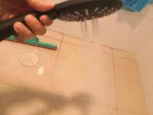 Shower-Head Wall-Mounted Hand-Held Black 3-Function with Matte