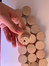 Pulls-Knobs Hardware Cabinet Drawer Cupboard-Cabinet BQLZR Wood Home-Accessory Round