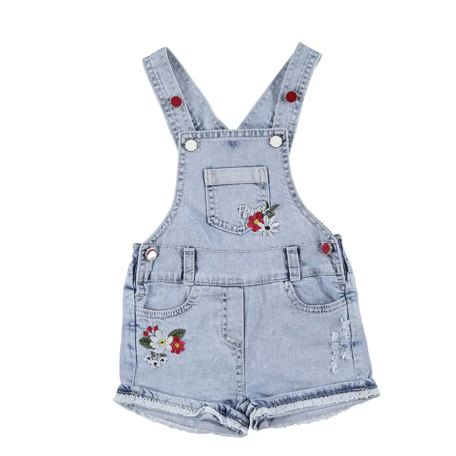 baby girl short dungarees